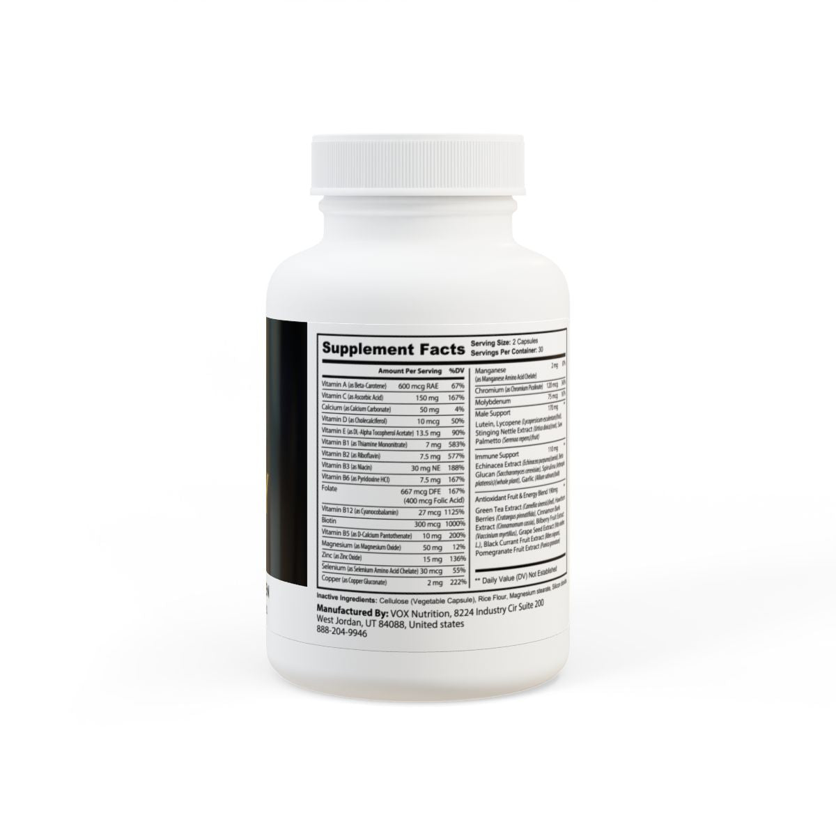 Multivitamin for Men Supplement (60 Capsules)